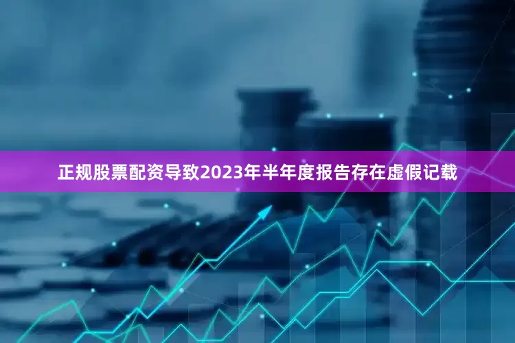 正规股票配资导致2023年半年度报告存在虚假记载